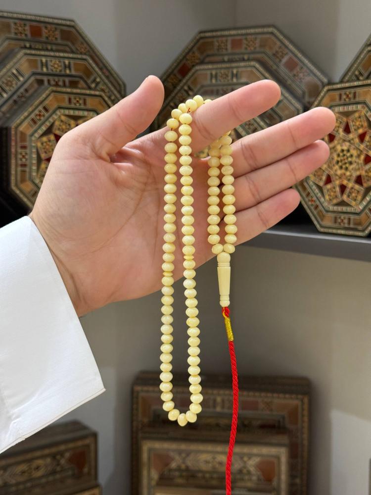 سبحة كهرمان طبيعي اوكراني ناعم