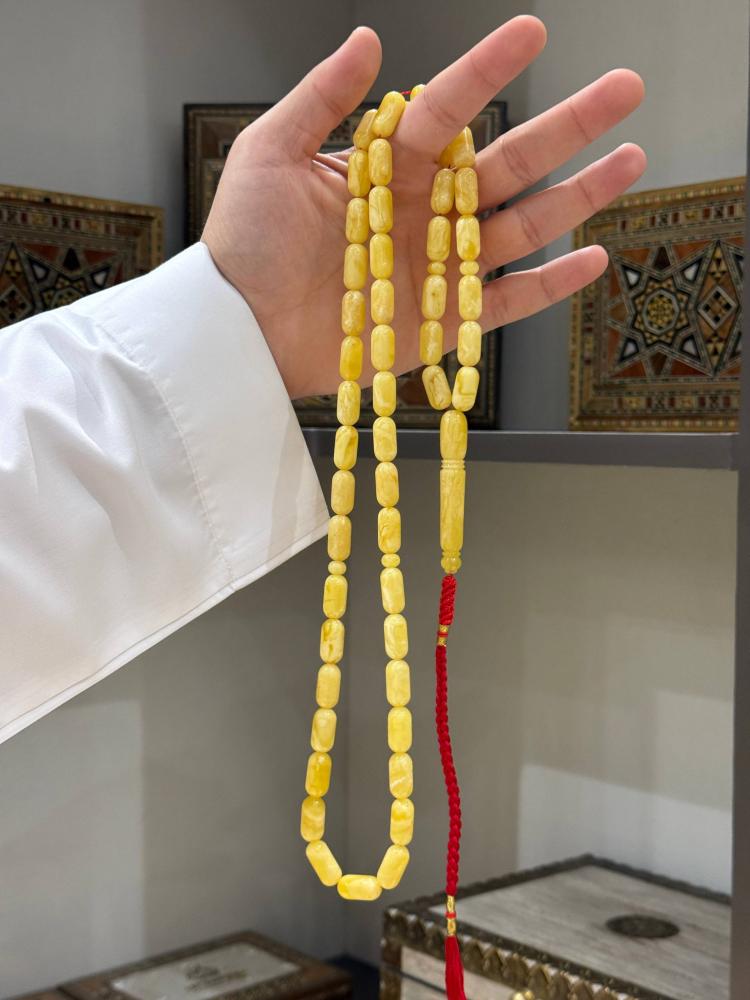 مسابيح كهرب طبيعي كلنجرادي كبسولي - حجر السلطان ولك من الاسم نصيب