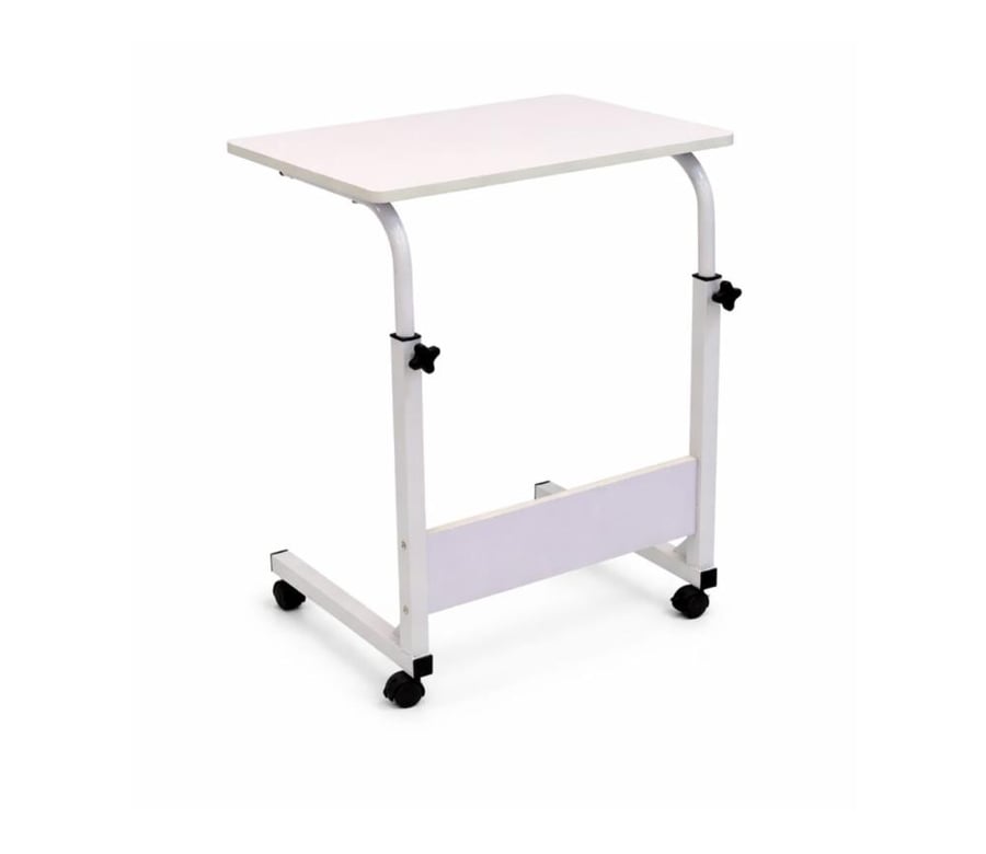 طاولة مكتب متحركة بعجلات أبيض - 611 White