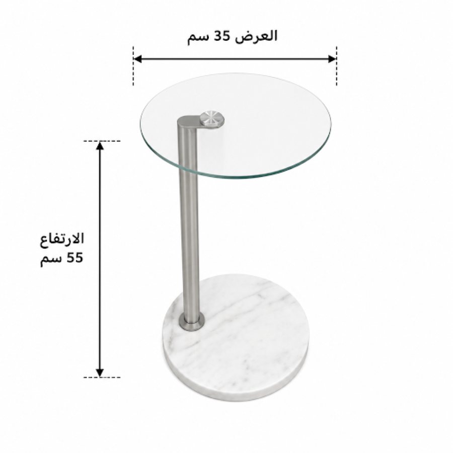 طاولة خدمة مفرد OG-04 SILVER