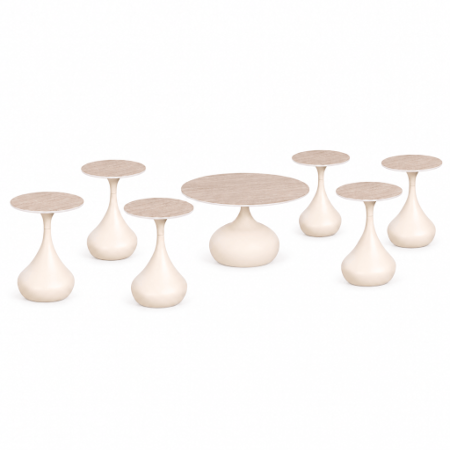 طقم شاي سيراميك SHS-036 BEIGE 1+6