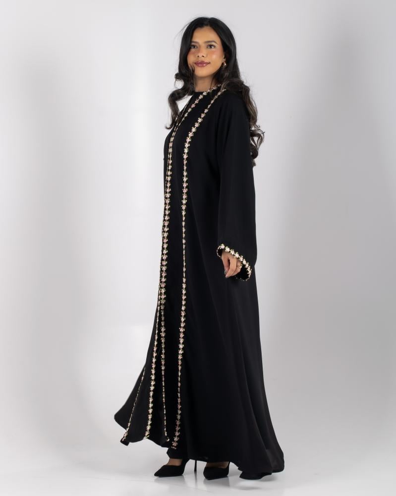عباية تطريز ورد