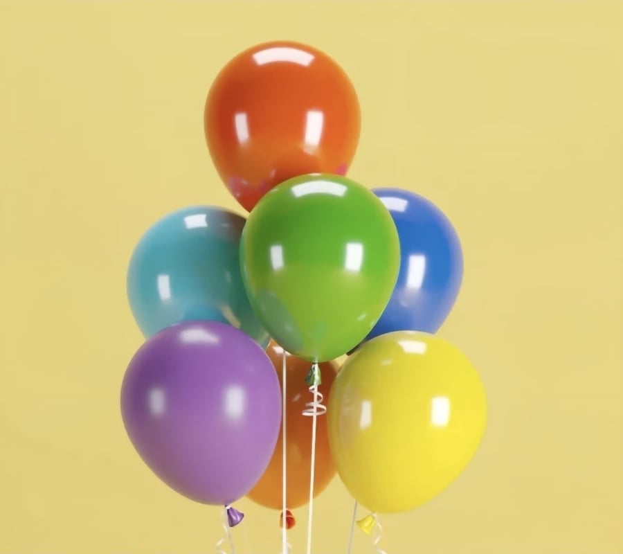 Helium balloon - 12-inch size balloon