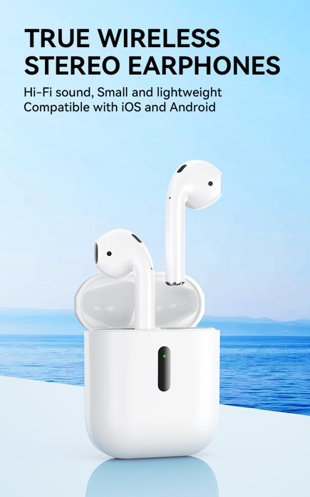 بوو سماعة بلتوث  TWS Earbuds ابيض  BW-86