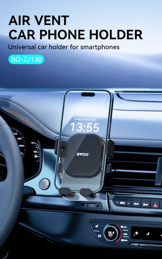 بوو حامل جوال على مكيف السيارة اسود ZJ130