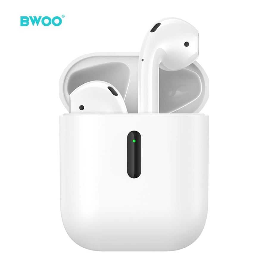 بوو سماعة بلتوث  TWS Earbuds ابيض  BW-86