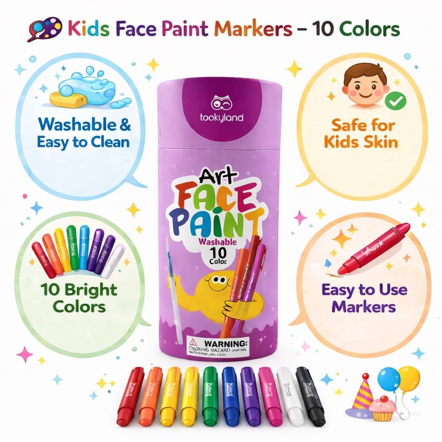Safe face coloring pens for children