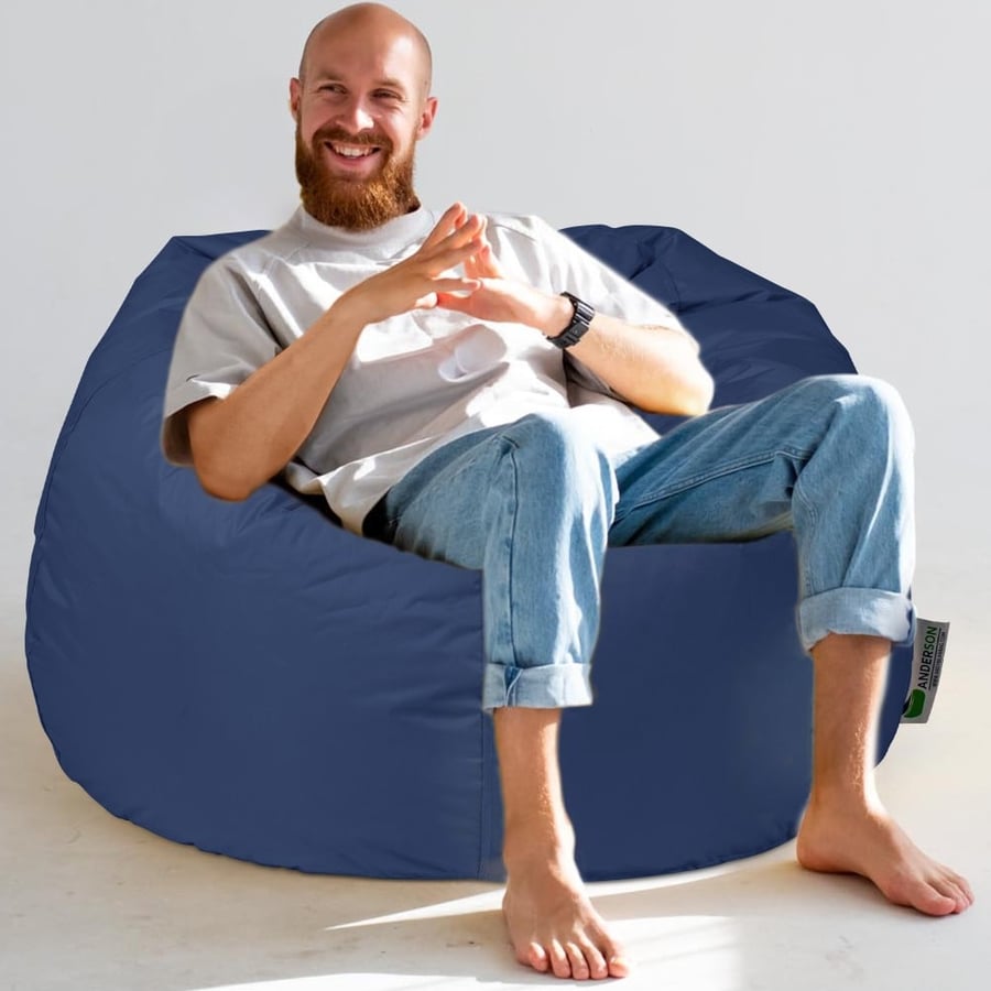 بين باج أندي لون كحلي مقاوم للماء كبير الحجم Bean Bag Saudi Arabia