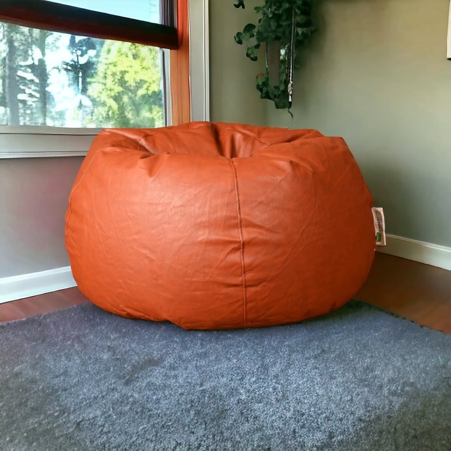 اندرسون بين باج جلد كبير الحجم لون هاڤان Bean Bag Saudi Arabia