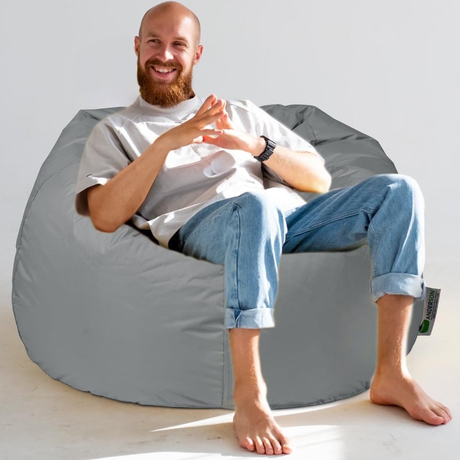 بين باج أندي لون رمادي مقاوم للماء كبير الحجم Bean Bag Saudi Arabia