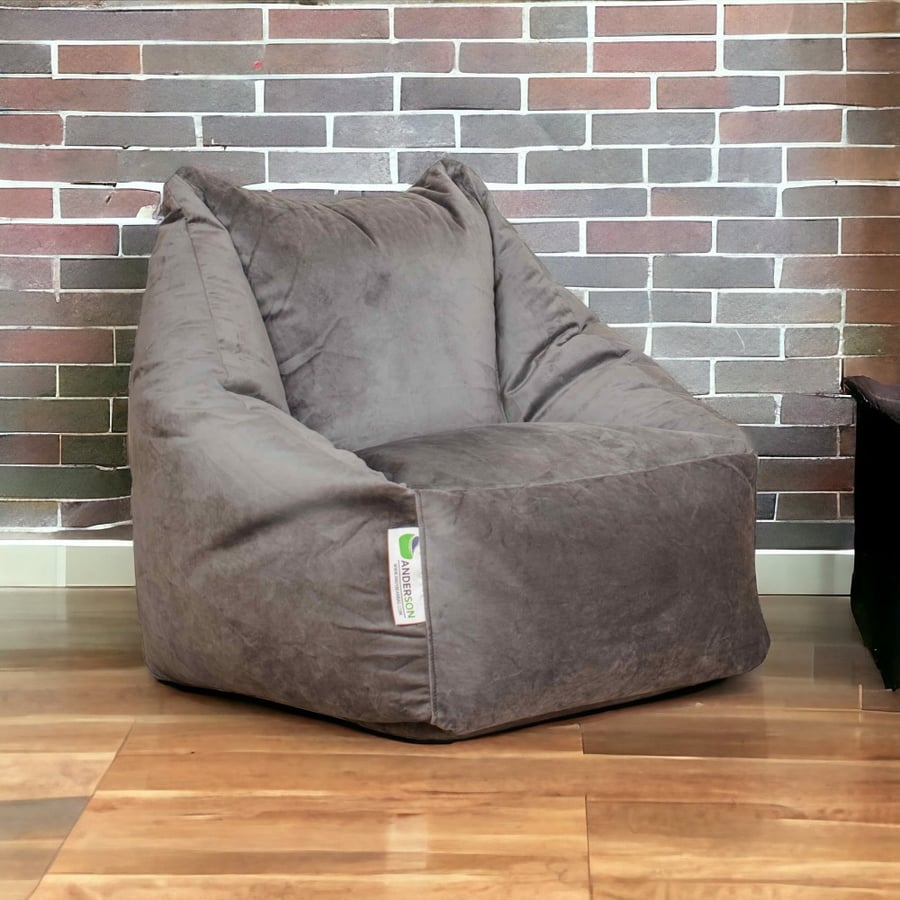 اندرسون جراند بين باج لون رمادي بتصميم فاخر Bean Bag Saudi Arabia