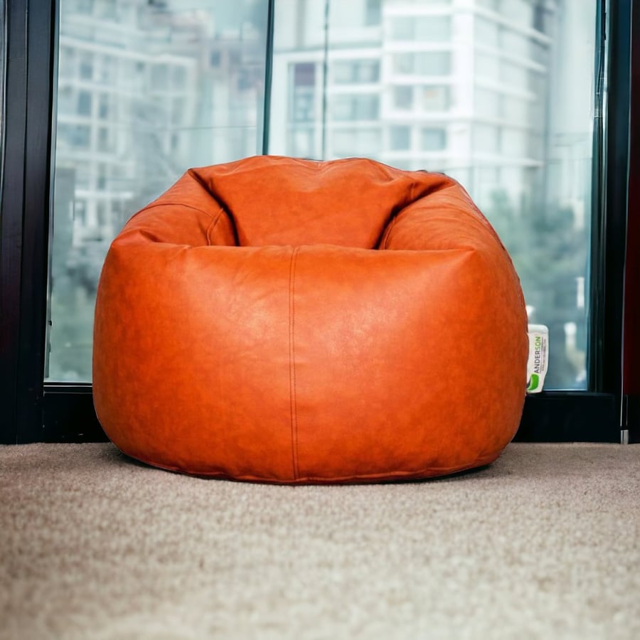 أندرسون بين باج جلد متوسط الحجم لون هاڤان Bean Bags Saudi Arabia