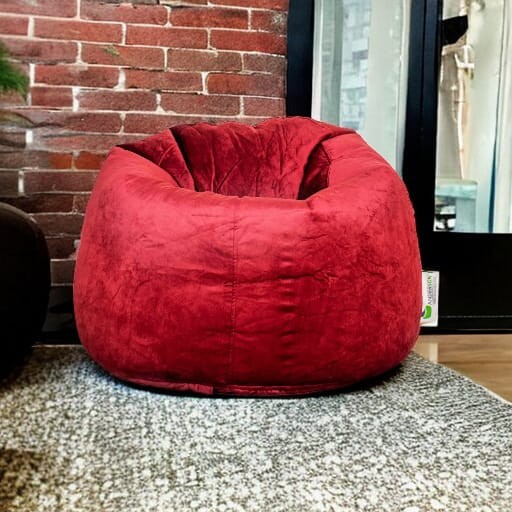 اندرسون بين باج مخمل متوسط الحجم احمر Bean Bags Saudi Arabia