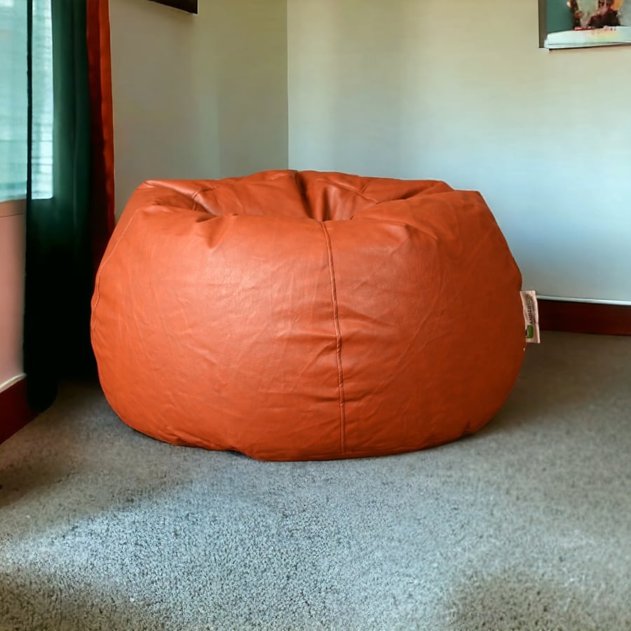 اندرسون بين باج جلد كبير الحجم لون هاڤان Bean Bag Saudi Arabia