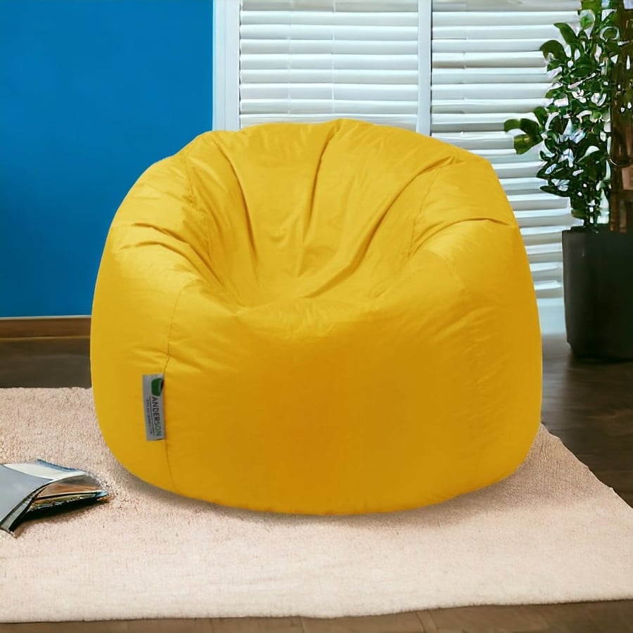 بين باج أندرسون لون اصفر مقاوم للماء Bean Bags Saudi Arabia