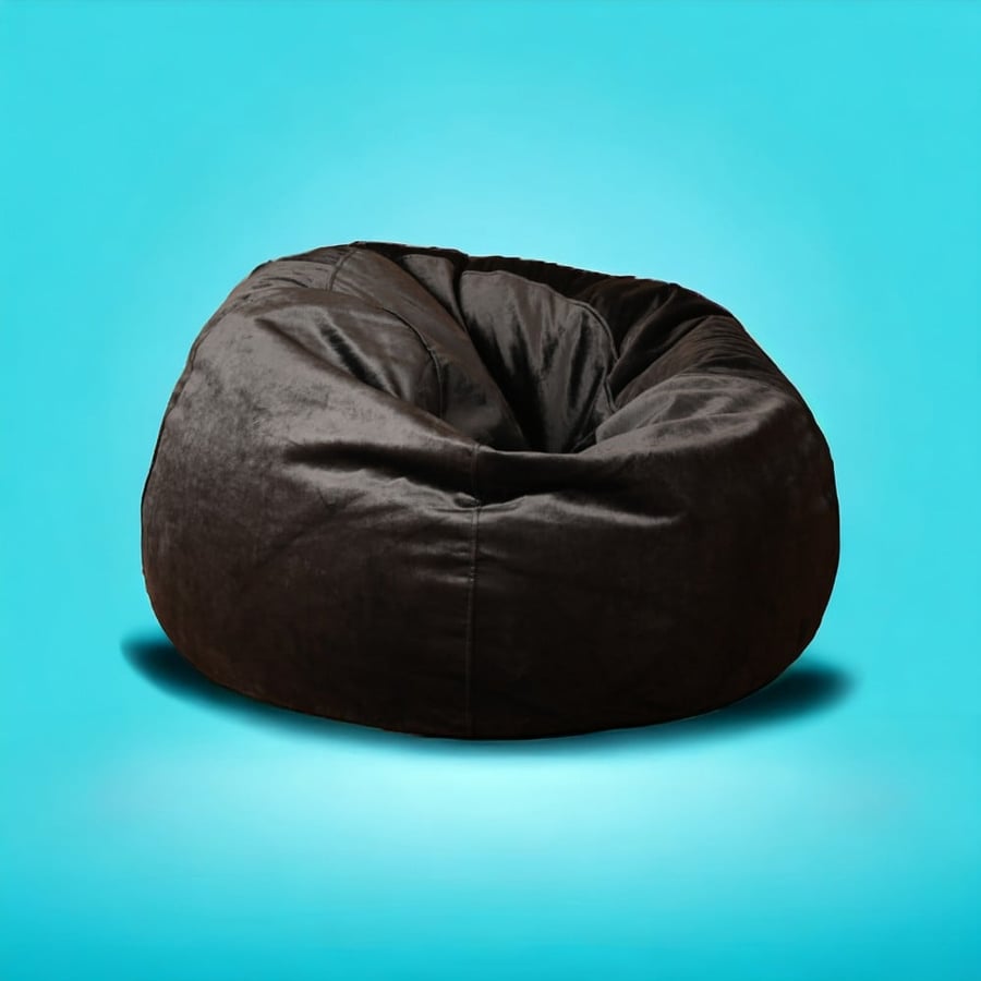 أندرسون بين باج مخمل كبير الحجم اسود Bean Bag Saudi Arabia