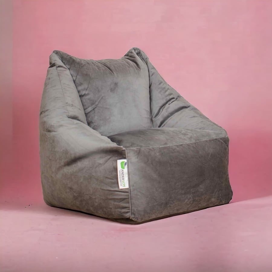 اندرسون جراند بين باج لون رمادي بتصميم فاخر Bean Bag Saudi Arabia