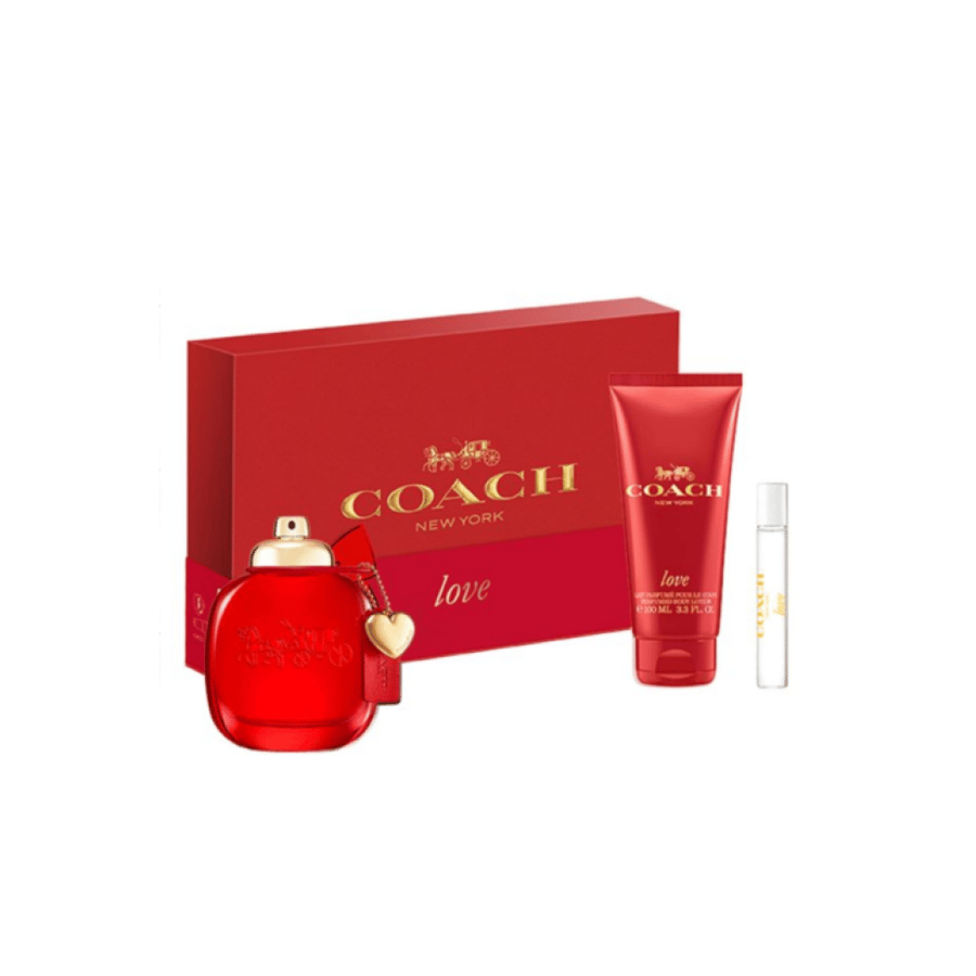 مجموعة كوتش نيويورك لوف او دي بارفان (عطر 90 ملي + عطر بخ 7.5 ملي + بودي لوشن 100 ملي)