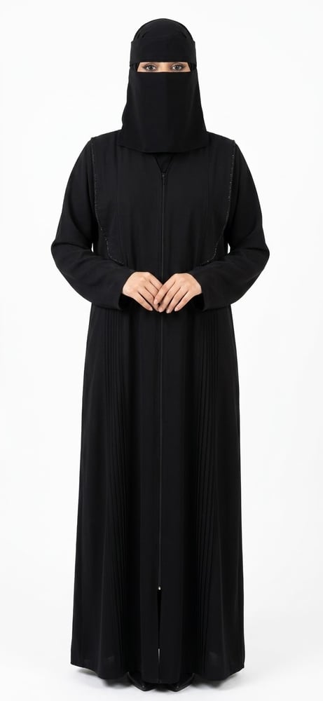 كلوش بقماش انترنت بياقه ع الاكتاف محدده بقيطان لمعه