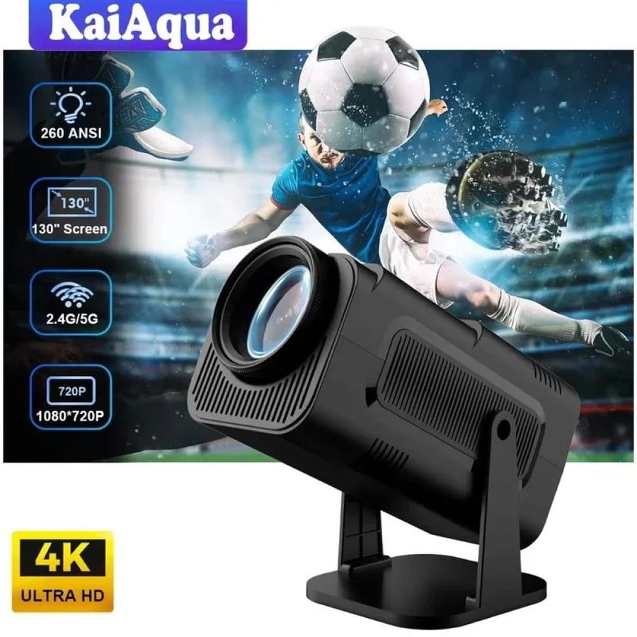 جهاز عرض 4K بنظام أندرويد 11 بدقة أصلية 1080P و390ANSI HY320 مع واي فاي مزدوج 6 وبلوتوث 5.0