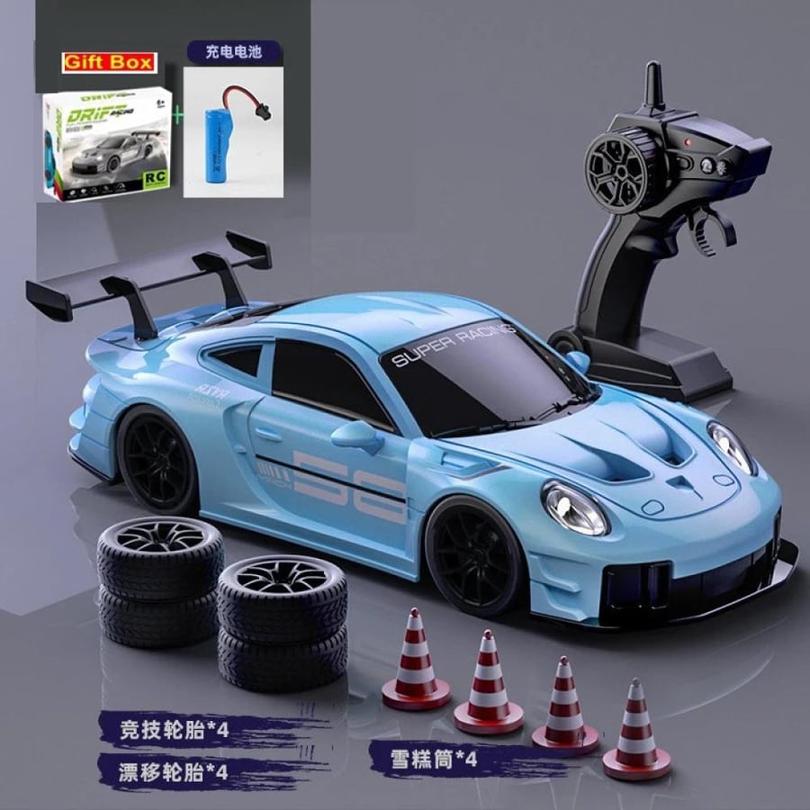سيارة سباق درفت بالتحكم عن بعد GT3 RS بمقياس 1:24 عالية السرعة