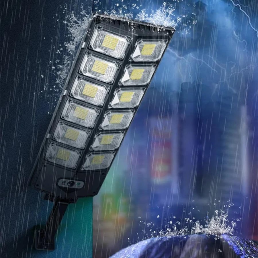 LED السوبر مشرق في الهواء الطلق تعمل بالطاقة الشمسية مصباح مقاوم للماء محس حركة الإنسان