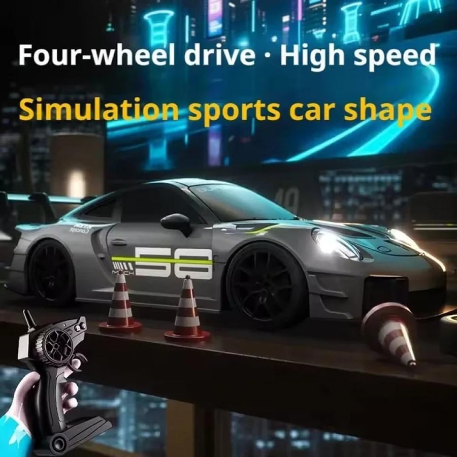 سيارة سباق درفت بالتحكم عن بعد GT3 RS بمقياس 1:24 عالية السرعة