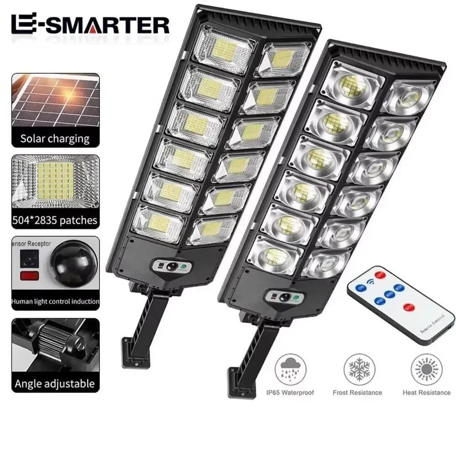 LED السوبر مشرق في الهواء الطلق تعمل بالطاقة الشمسية مصباح مقاوم للماء محس حركة الإنسان