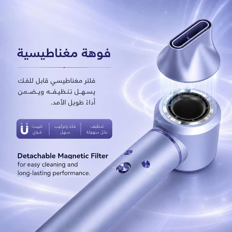 استشوار هواء بالايونات لتجفيف وتصفيف الشعر 1300 واط RE0006
