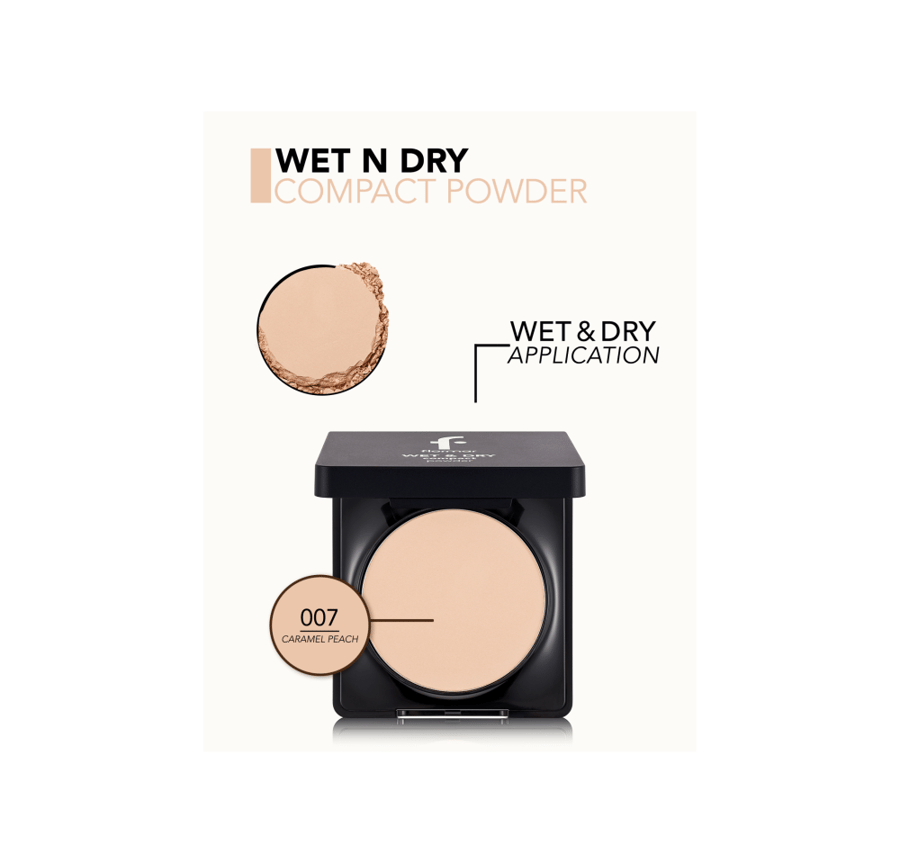 Flormar pressed setting powder Wet and Dry Caramel Beach .007