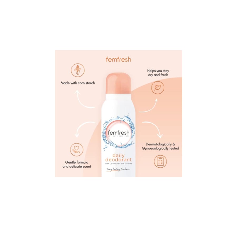 Feminine refreshing spray from Femme Fresh - 125ml
