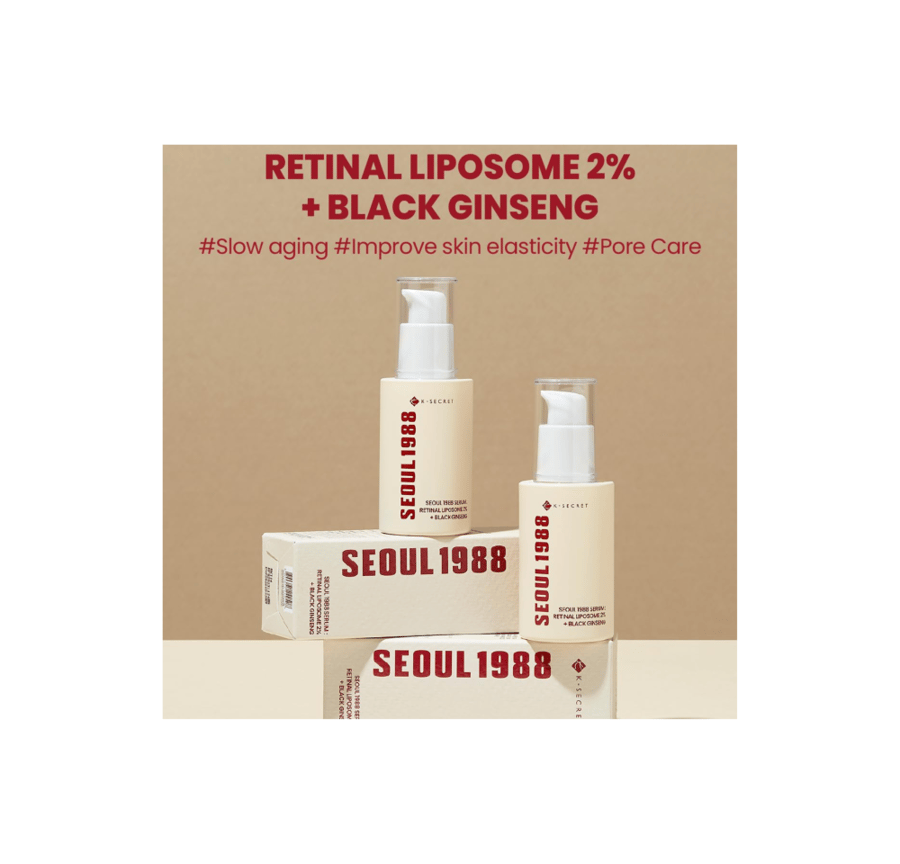 Seoul Serum 1988 with Retinol and Black Ginseng from KC Secret - 30 ml