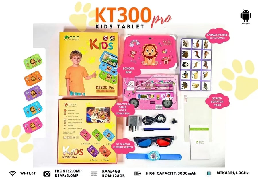جهاز لوحي للأطفال KT-300 Pro