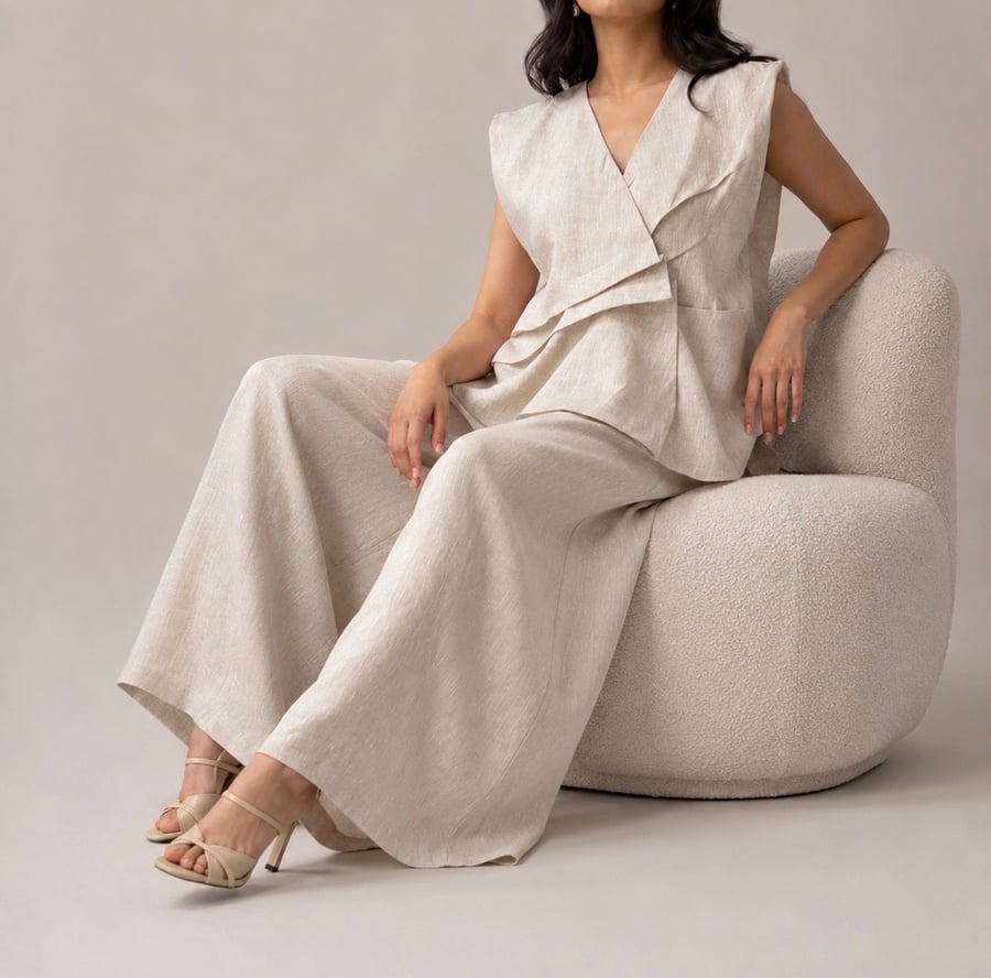 Lune Draped Set (beige)