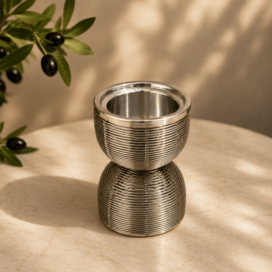 Indian aluminum incense burner set
