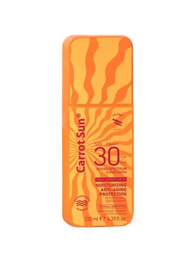 كاروت صن واقي شمس لوشن للجسم SPF 30+ حماية عالية PA+++ مقاوم للماء – 130 مل