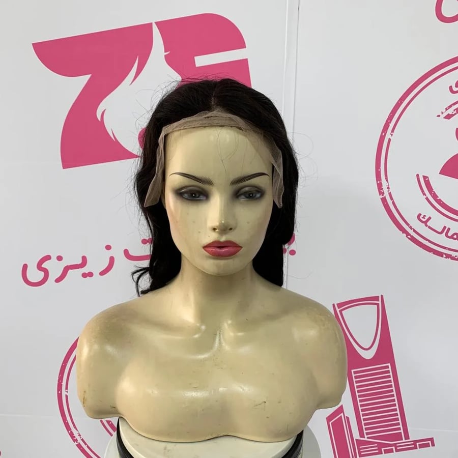 باروكه شعر طبيعي 12 أنش جذور امامبه فروة حرير اسود طبيعى  ويفى