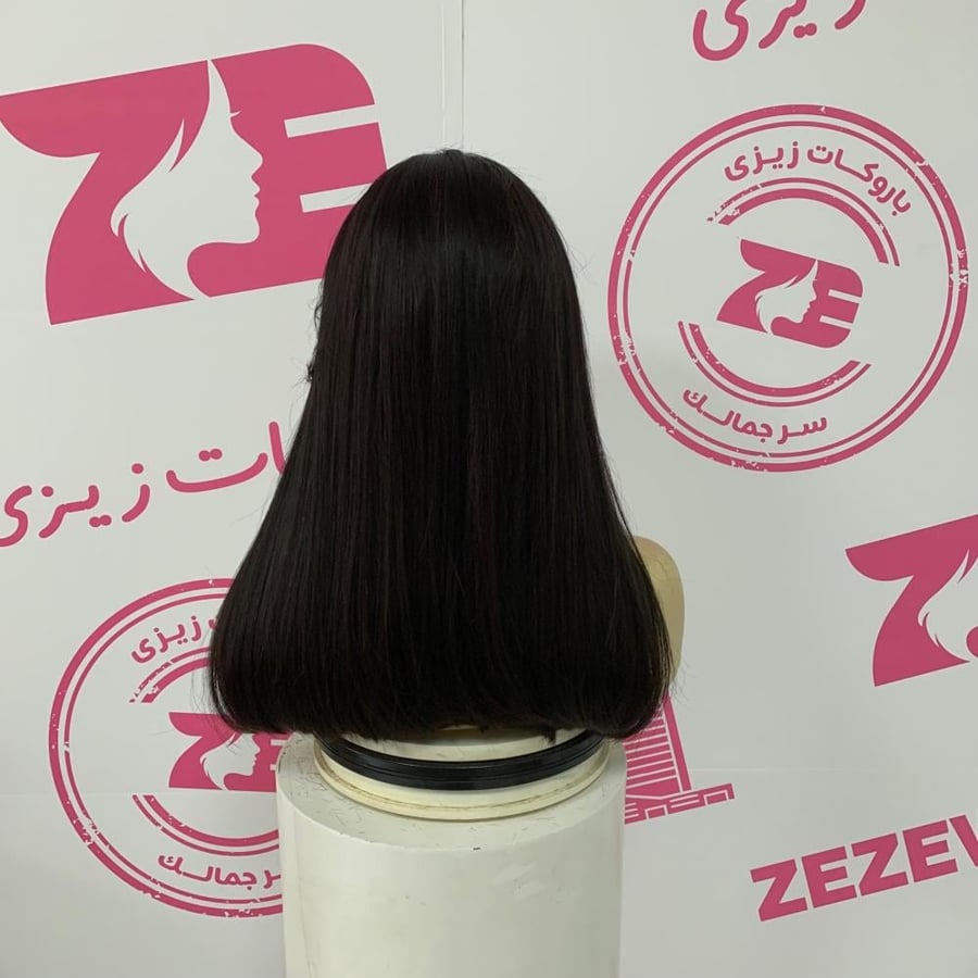 باروكه شعر طبيعى   طول 16 أنش كثافه 250 قصه مدرجه  اسود طبيعى جذور اماميه فروه دانتيل