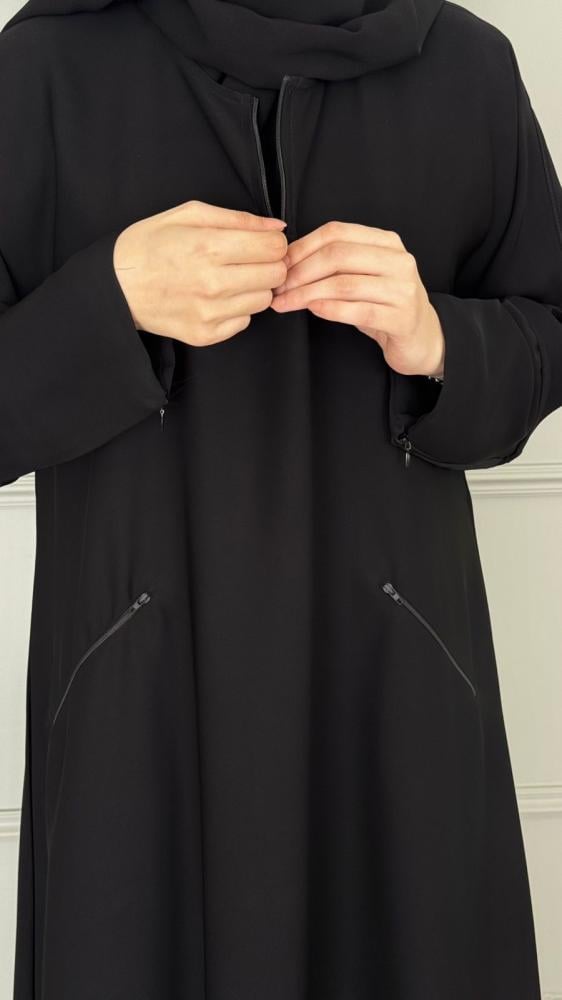 Abaya package + veil + niqab with embroidery
