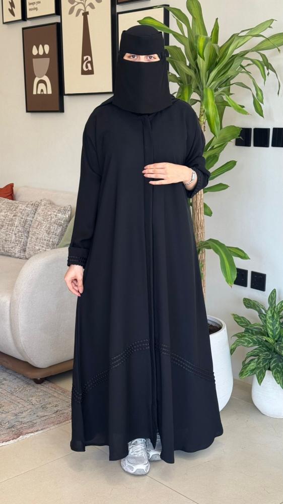 عباية اسود سادة