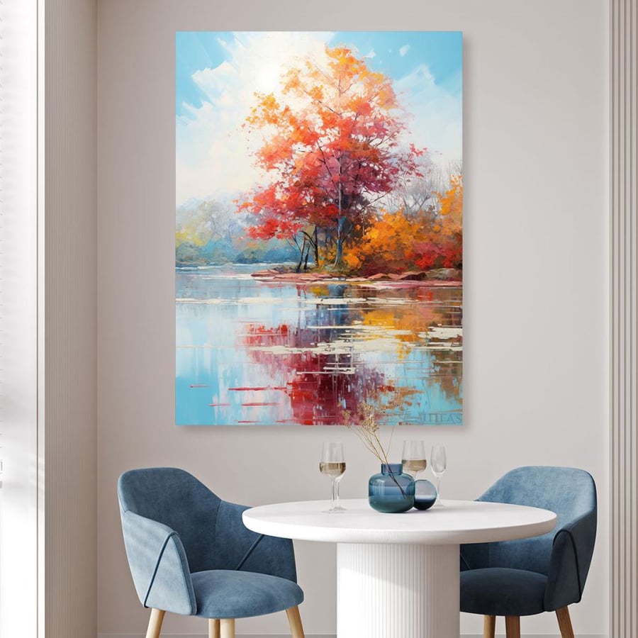 Abstract tree art paintings modern design