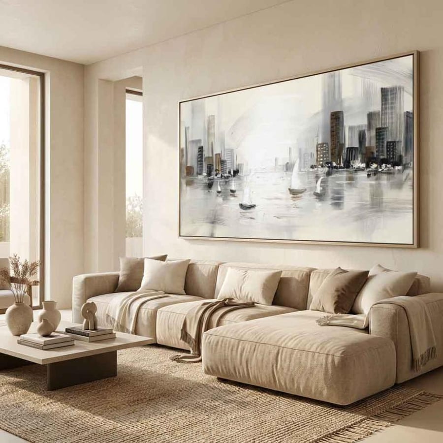 لوحات  فن تجريدي تصميم عصري