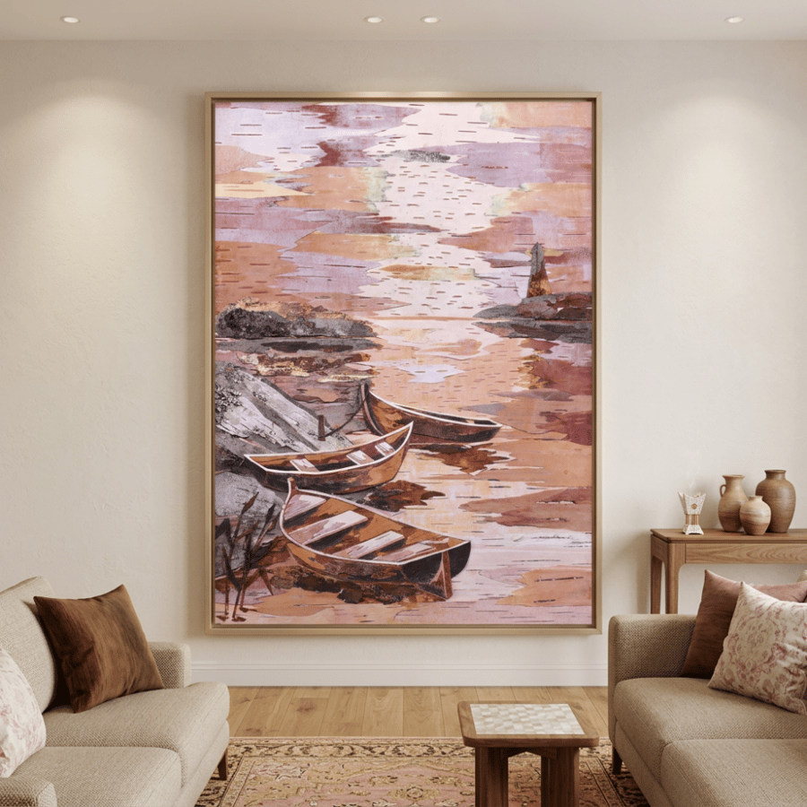 Abstract art paintings modern design