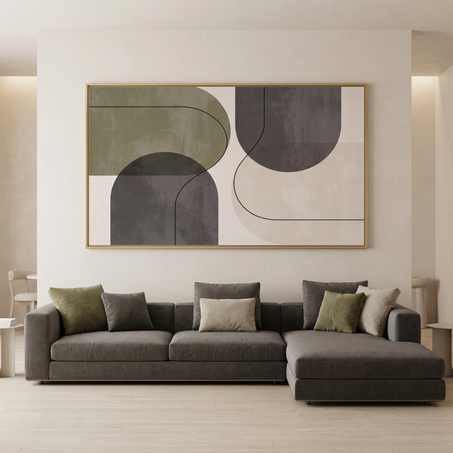 لوحات  فن تجريدي تصميم عصري