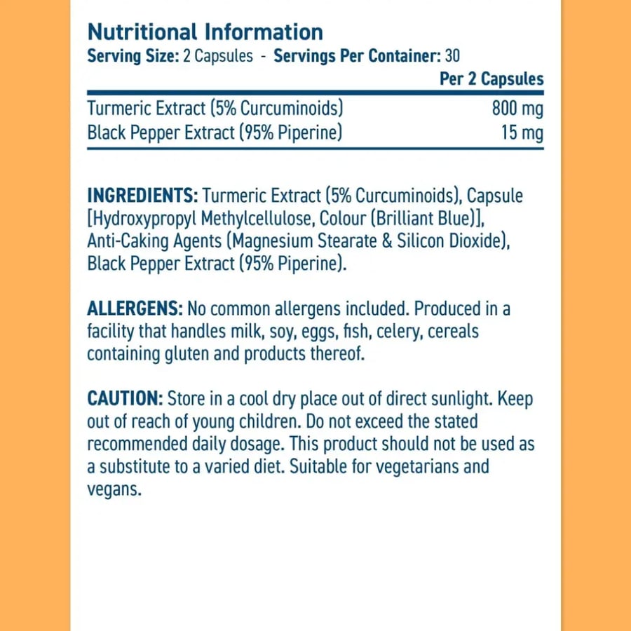 Applied Nutrition Solutions كبسولات كركم 800 ملغ، 60 كبسولة