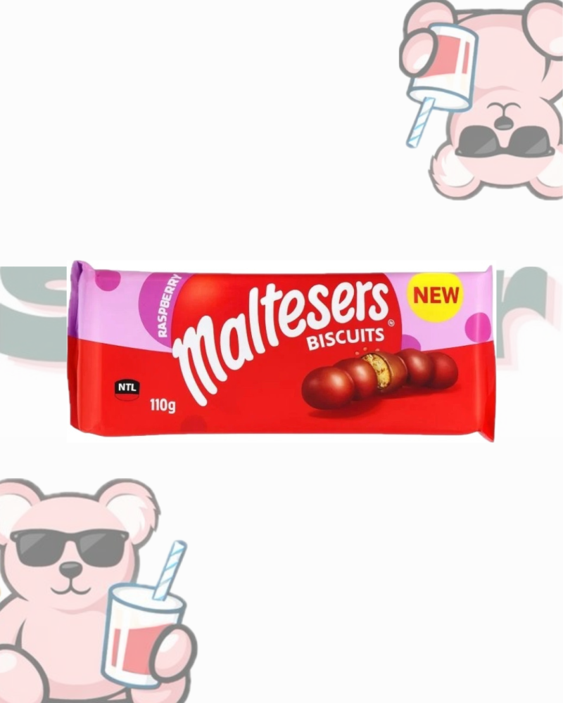 Imported Malteser Bar biscuit with raspberry flavor
