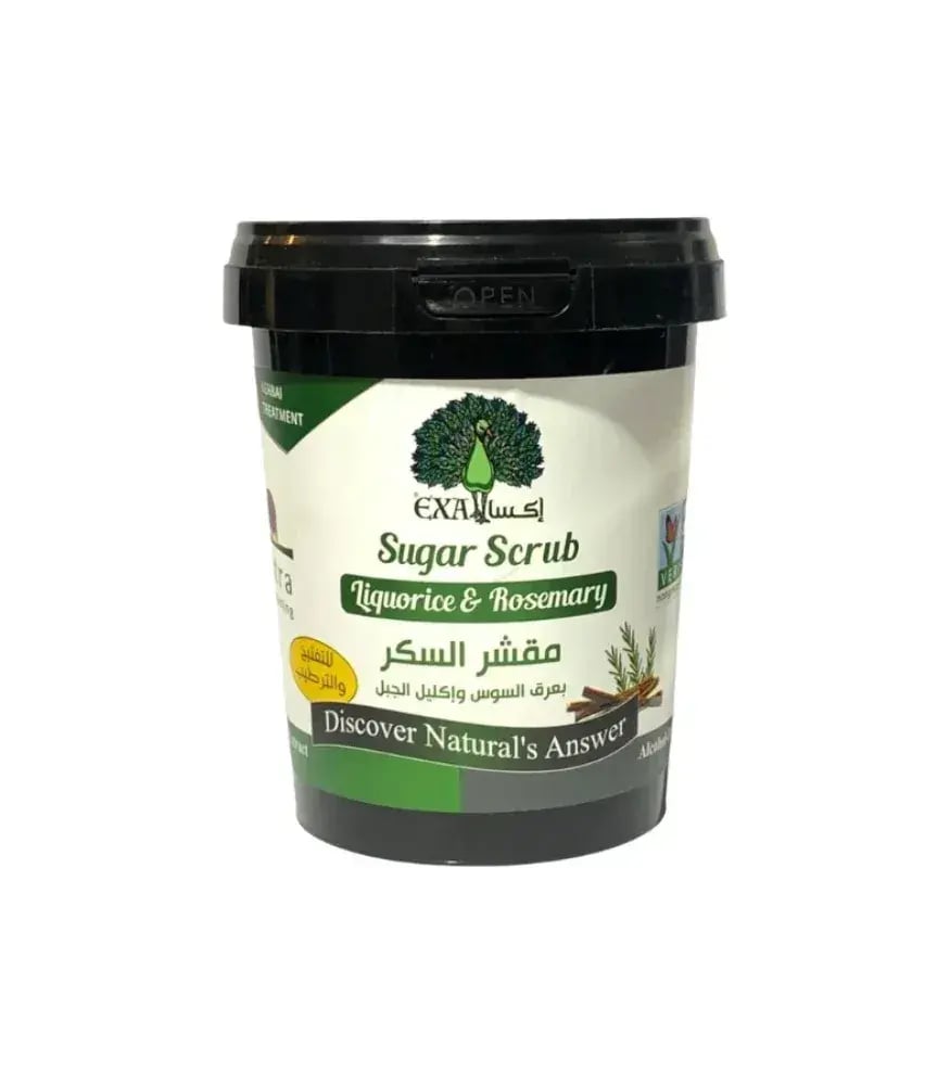 اكسا مقشر سكر عرق السوس واكليل الجبل600جم