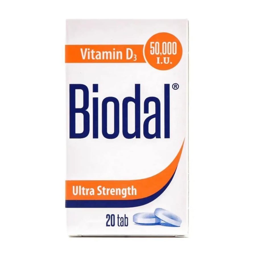 BIODAL 50 000 IU 20 TAB