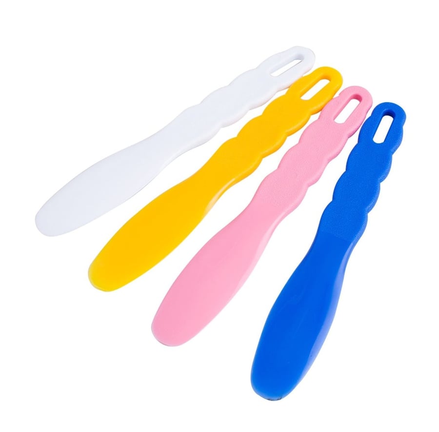 ALGINATE MIXING PLASTIC SPATULA MULTI-COLOR