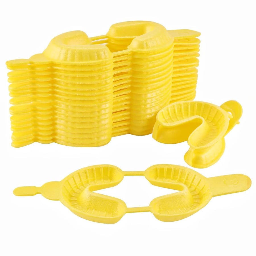 Fluoride foam tray yellow medium p/k 50
